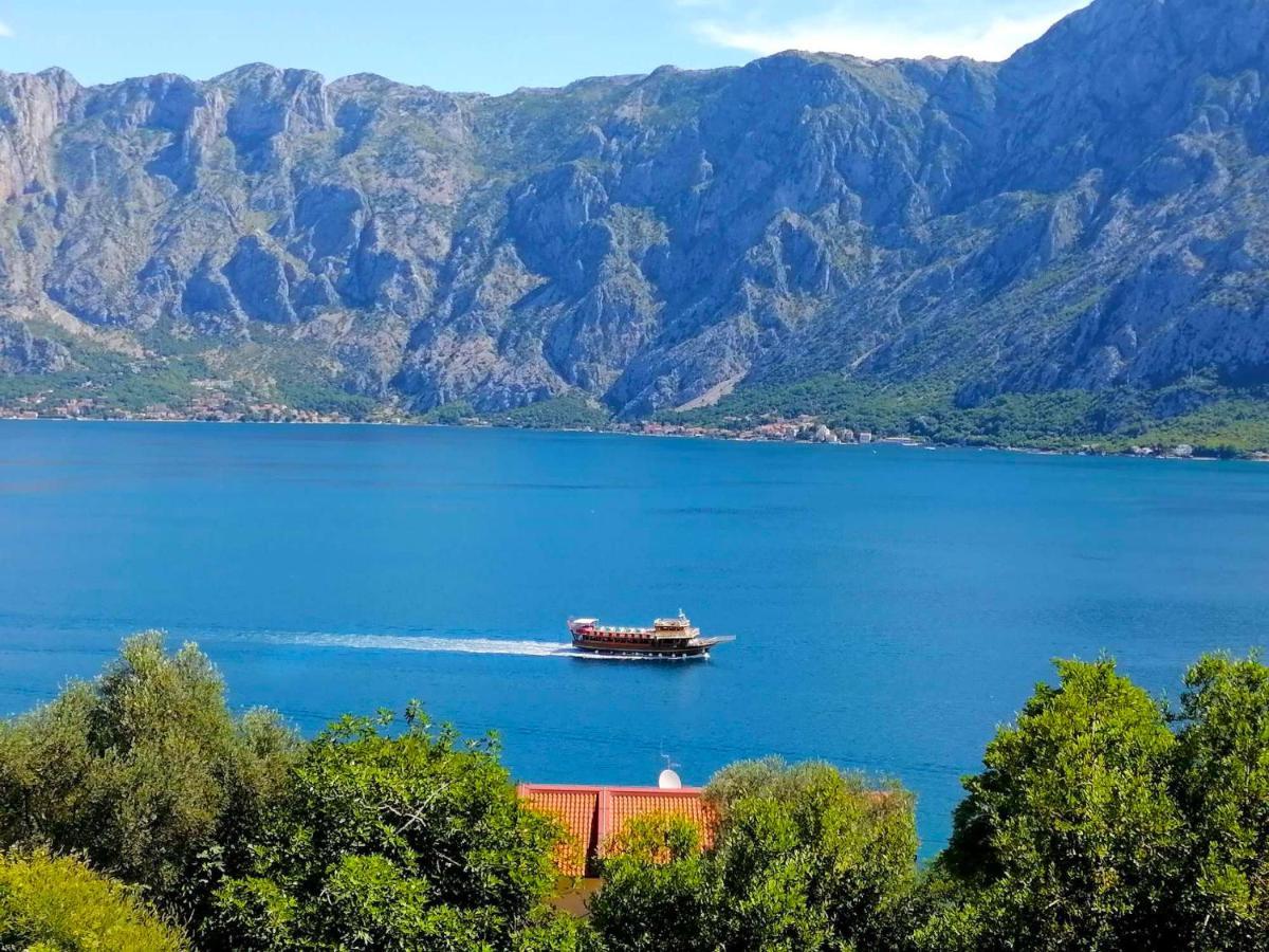 Bay Of Kotor View Apartment With Pool Prcanj Luaran gambar